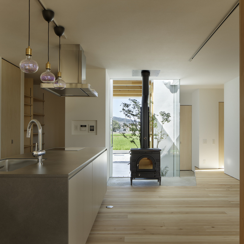 斑鳩町・中庭を囲うコートハウス